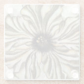 Flowerhead Fresco op Tan Background Glazen Onderzetter (Achterkant)