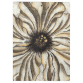 Flowerhead Fresco op Tan Background Klembord (Achterkant)