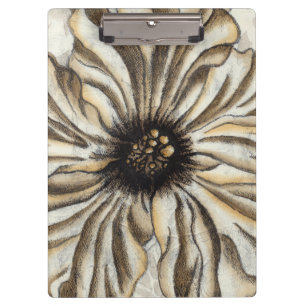 Flowerhead Fresco op Tan Background Klembord