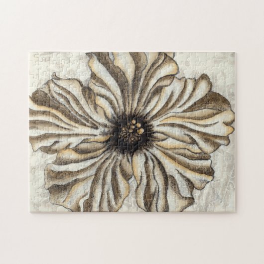 Flowerhead Fresco op Tan Background Legpuzzel (Horizontaal)