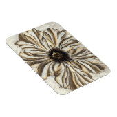 Flowerhead Fresco op Tan Background Magneet (Rechterzijde)