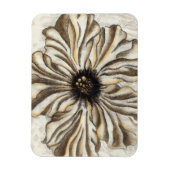 Flowerhead Fresco op Tan Background Magneet (Verticaal)