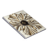 Flowerhead Fresco op Tan Background Notitieboek (Rechterzijde)
