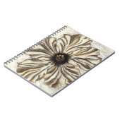 Flowerhead Fresco op Tan Background Notitieboek (Linkerzijde)