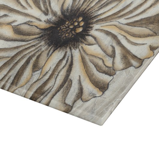Flowerhead Fresco op Tan Background Snijplank (Hoek)