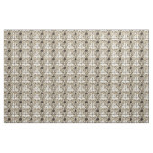 Flowerhead Fresco op Tan Background Stof (Yard (91,4 cm))