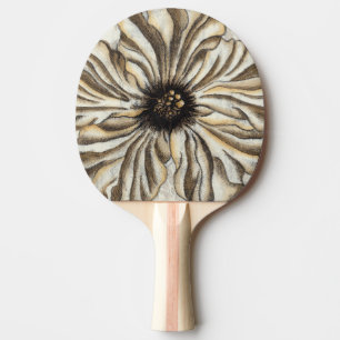 Flowerhead Fresco op Tan Background Tafeltennisbatje
