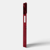 Flowerhead Silhouettes op Crimson Background Case-Mate iPhone Case (Achterkant / Rechts)