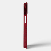 Flowerhead Silhouettes op Crimson Background Case-Mate iPhone Case (Achterkant / Rechts)