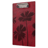 Flowerhead Silhouettes op Crimson Background Klembord (Links)
