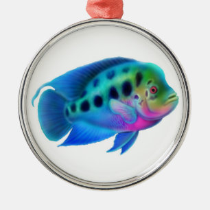 Flowerhorn Cichlid Aquarium Fish Ornament