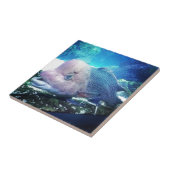 Flowerhorn Cichlid Fish Tegeltje (Zijkant)