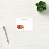 Flowerhorn cichlide vis cartoon illustratie post-it® notes (Kantoor)