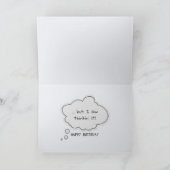 Flowerhorn Fish Birthday Humor Kaart (Binnen)