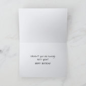 Flowerhorn Fish Birthday Humor Kaart (Binnen)