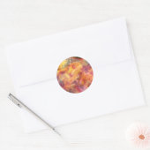 FlowerImplosion 3 Ronde Sticker (Envelop)
