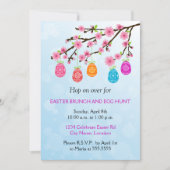 Flowering Branch Easter Party Kaart (Voorkant)