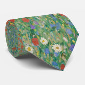 Flowering Poppies - Gustav Klimt Stropdas (Opgerold)