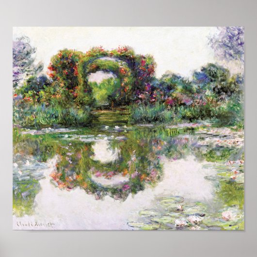 FloweringArches Giverny Claude Monet Impressionism Poster (Voorkant)