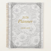 Flowerly Simple Planner With Frame  (Voorkant)