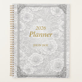 Flowerly Simple Planner With Frame 