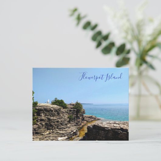 Flowerpot Island Georgian Bay Ontario Canada Briefkaart (Staand voorkant)