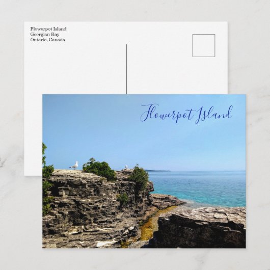 Flowerpot Island Georgian Bay Ontario Canada Briefkaart (Voorkant / Achterkant)