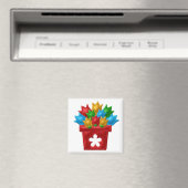 FLOWERPOT Locker-magneten, koelkast Magneet (Insitu (Vaatwasser))