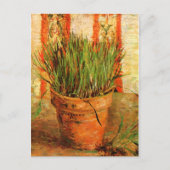 Flowerpot met Chives (F337) Van Gogh Fine Art Briefkaart (Voorkant)