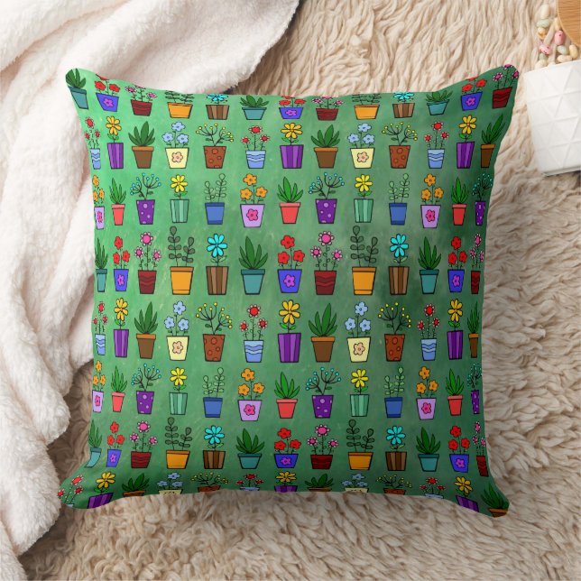Flowerpots  kussen (Deken)