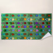 Flowerpots  strandlaken (Voorkant)