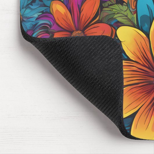 "Flowerpower" Art Mouse Pad Muismat (Hoek)