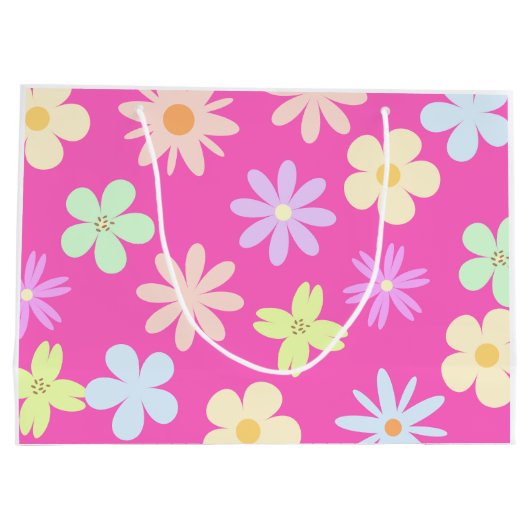 FlowerPower Gift Bag Groot Cadeauzakje (Achterkant)