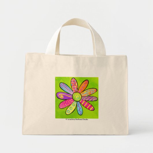 FlowerPower! Mini Tote Bag (Voorkant)