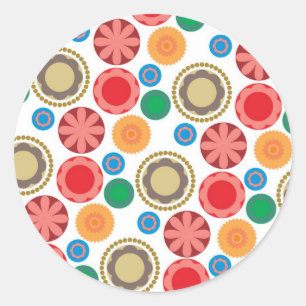 FlowerPower Ronde Sticker