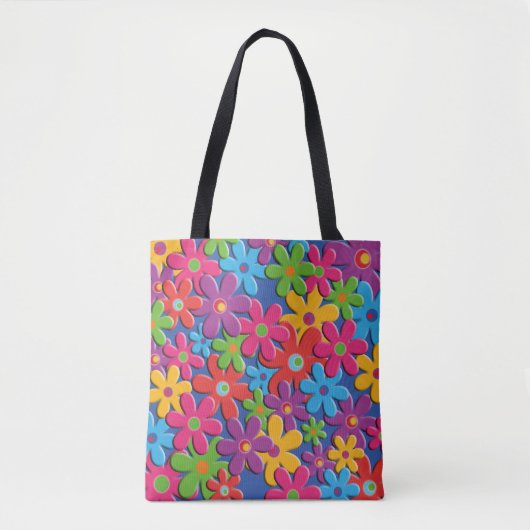 FlowerPower Tote Bag (Voorkant)