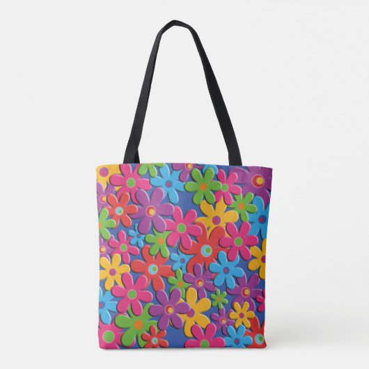 FlowerPower Tote Bag (Achterkant)