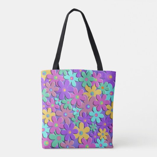 FlowerPower Tote Bag (Achterkant)
