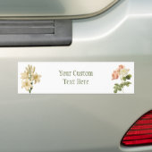 Flowers aangepaste bumpersticker (Op auto)