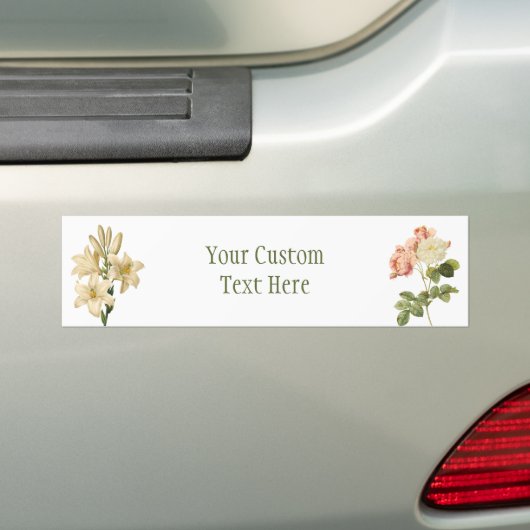  Flowers aangepaste bumpersticker (Op auto)