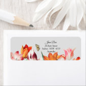 Flowers-adreslabel Etiket (Insitu)