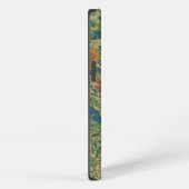 Flowers against leaf camouflage pattern iPhone hoesje (Rechterkant)