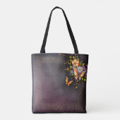 Flowers All-Over-Print Canvas tas, medium Tote Bag (Achterkant)