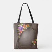 Flowers All-Over-Print Canvas tas, medium Tote Bag (Achterkant)