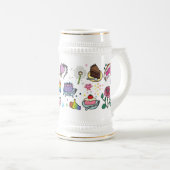Flowers and cakes mug bierpul (Voorkant rechts)
