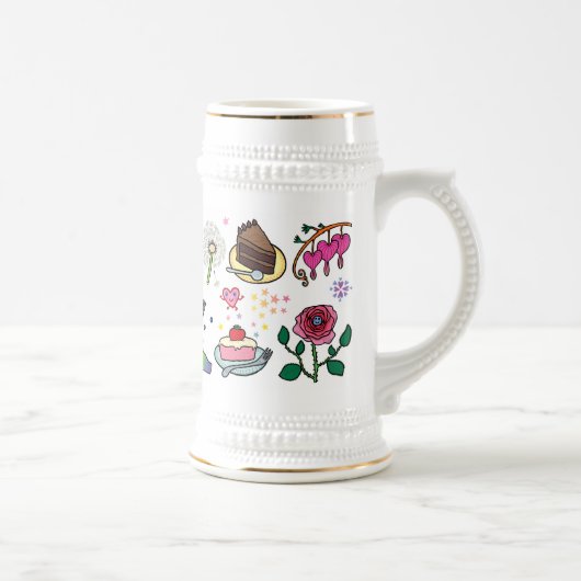 Flowers and cakes mug bierpul (Rechts)