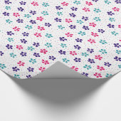 Flowers and Dots Floral Pattern Cadeaupapier (Hoek)