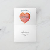 Flowers And Leaves Wedding Photo  Bedankkaart