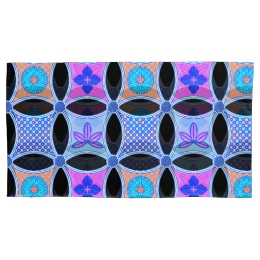 Flowers and Patterns Kussensloop (Voorkant-Links)