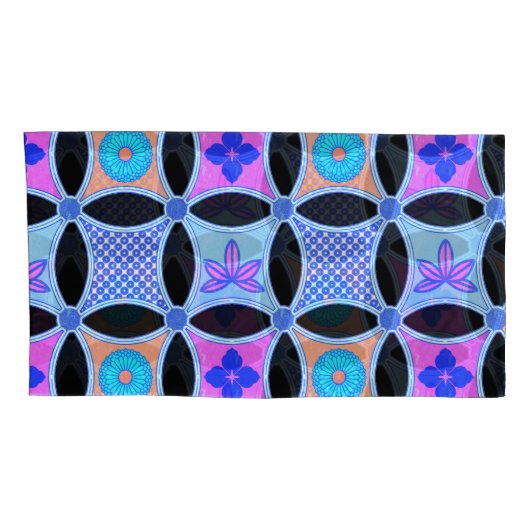 Flowers and Patterns Kussensloop (Achterkant-Rechts)